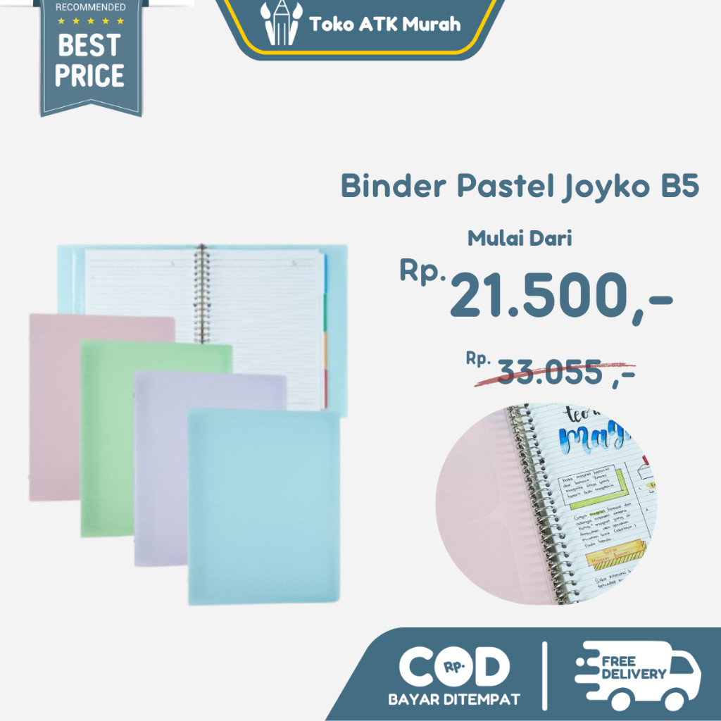 

[READY] Binder Note Pastel Joyko B5 MHPT-143