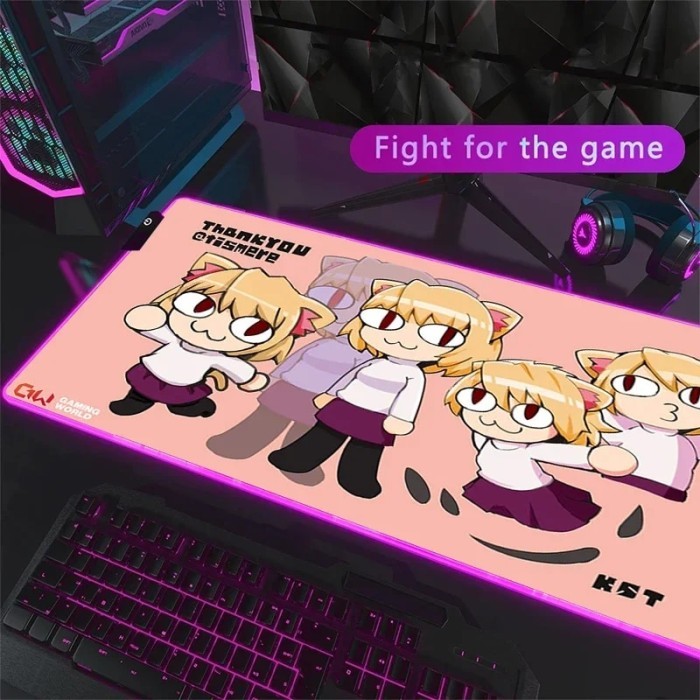 Neco-Arc Mousepad Rgb Mouse Pad Gaming Pc Accessories Desk Mat Gamer
