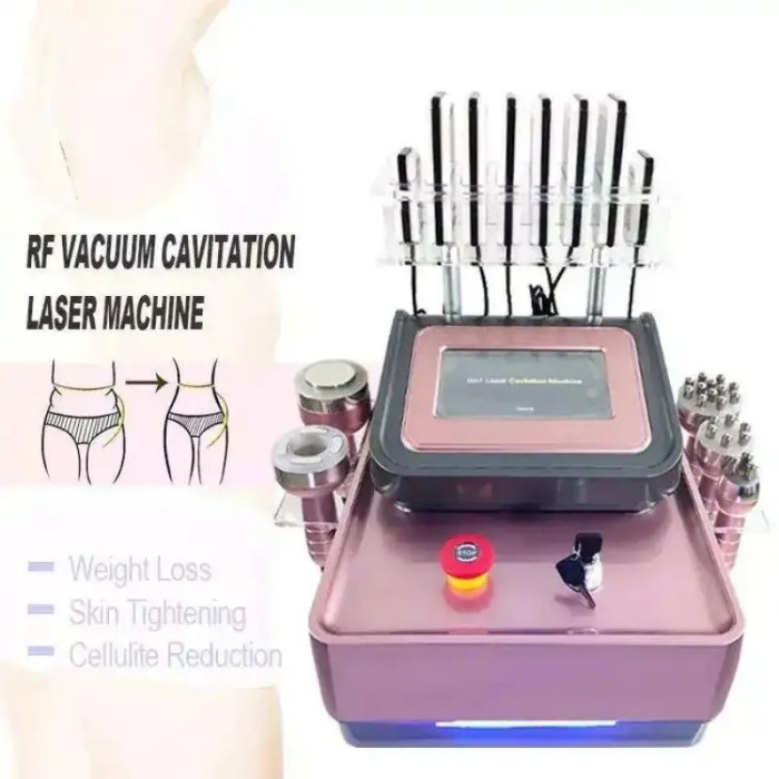 6 in 1 Vacuum 40KHz Ultrasonic Cavitation RF Body Slimming Machine