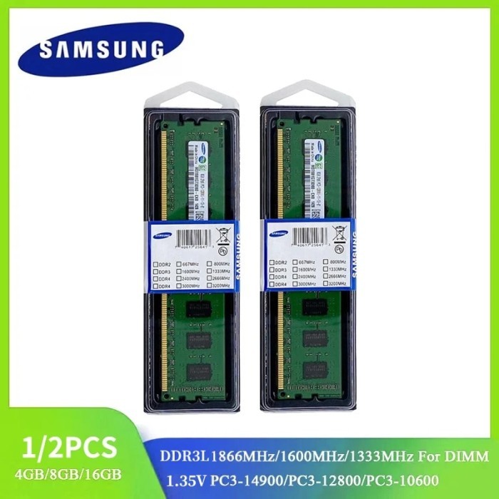 1/2PCS DDR3L DIMM Ram 16GB 8GB 4GB 1866MHz 1600MHz 1333MHz Desktop
