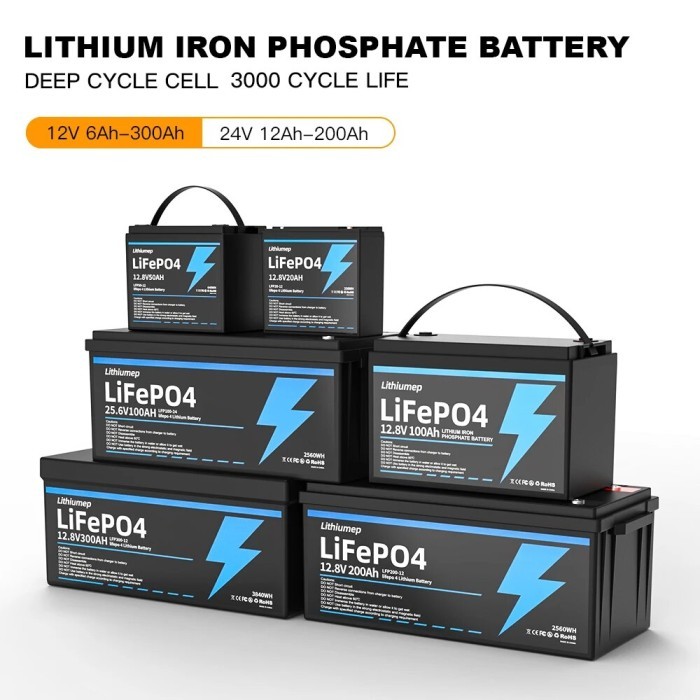 LiFePO4 Battery 12V20AH-12V300AH Lithium Iron Phosphate Battery