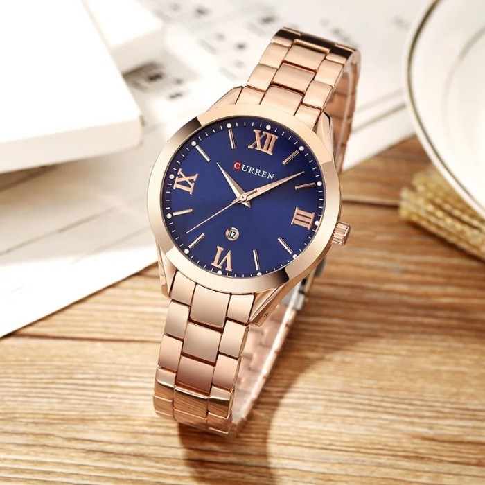 2020 CURREN Fashion Casual Gold Watch Women Watches Ladies 9007 Steel