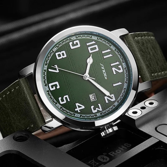 Sinobi Genuine Leather Watch Men's Watches Japan Imported Movement