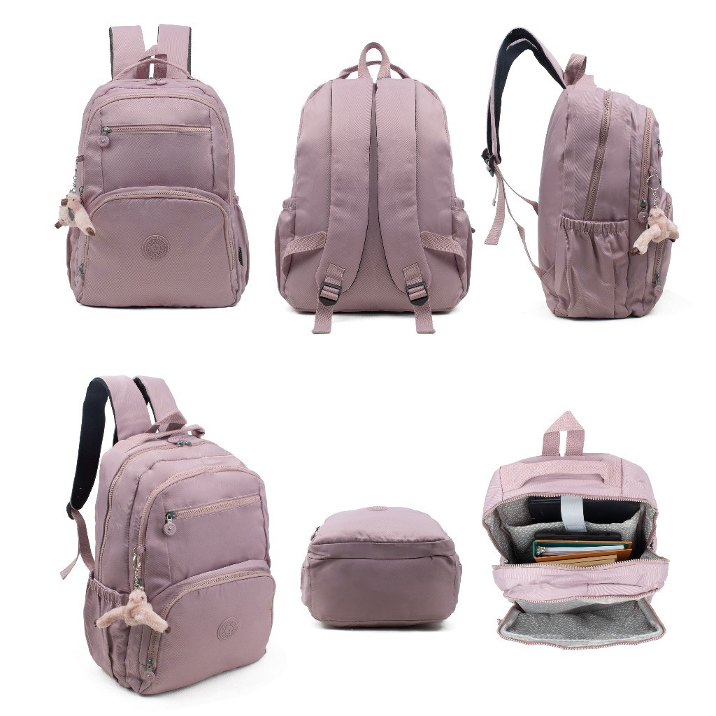 TAS RANSEL WANITA / RANSEL LAPTOP / RANSEL BESAR / TAS NYLON 13131 NYLON HAPPY SHOPPING :)