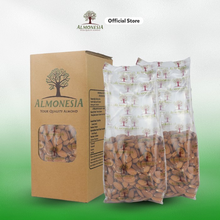 

Almonesia Natural Whole Almond - 2 x 500gr Terlaris