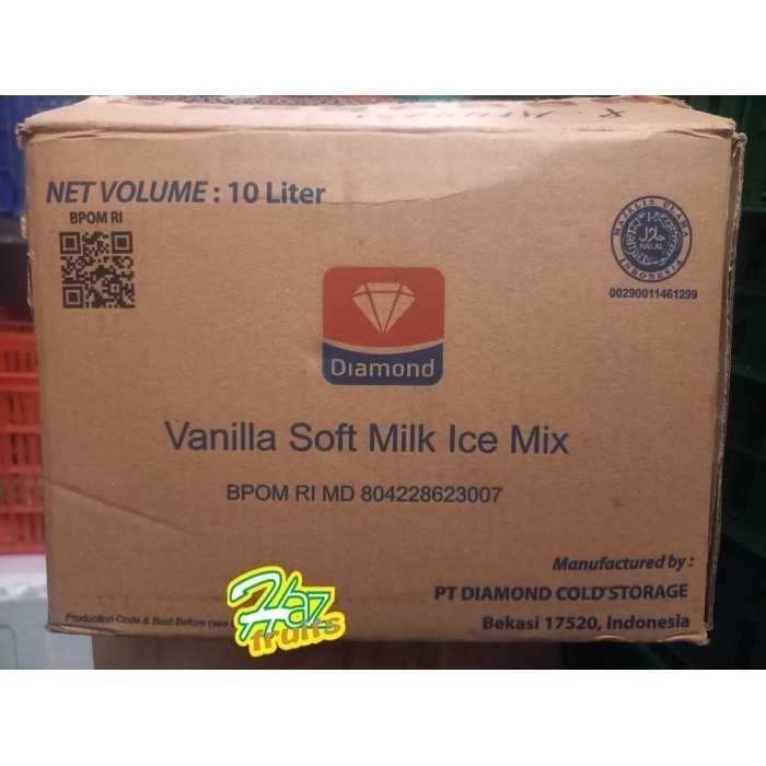 

Diamond Vanila Soft Milk Ice MIX 10 Liter Terlaris