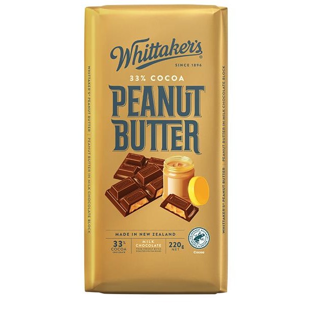 

Whittakers Chocolate Peanut Butter Coklat Import 220gr Terlaris