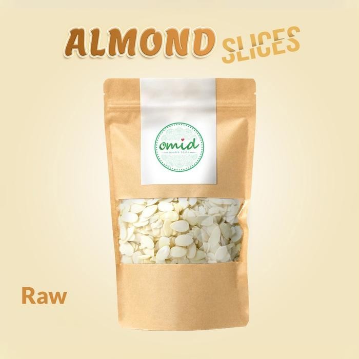 

Almond Sliced Raw Kacang Almond Iris Mentah 100% Natural 250 gr Terlaris