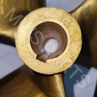 KIPAS PERAHU BALING BALING KAPAL PROPELLER RH[PUTARAN KANAN] HIMASAKU [KUNINGAN] 19x15