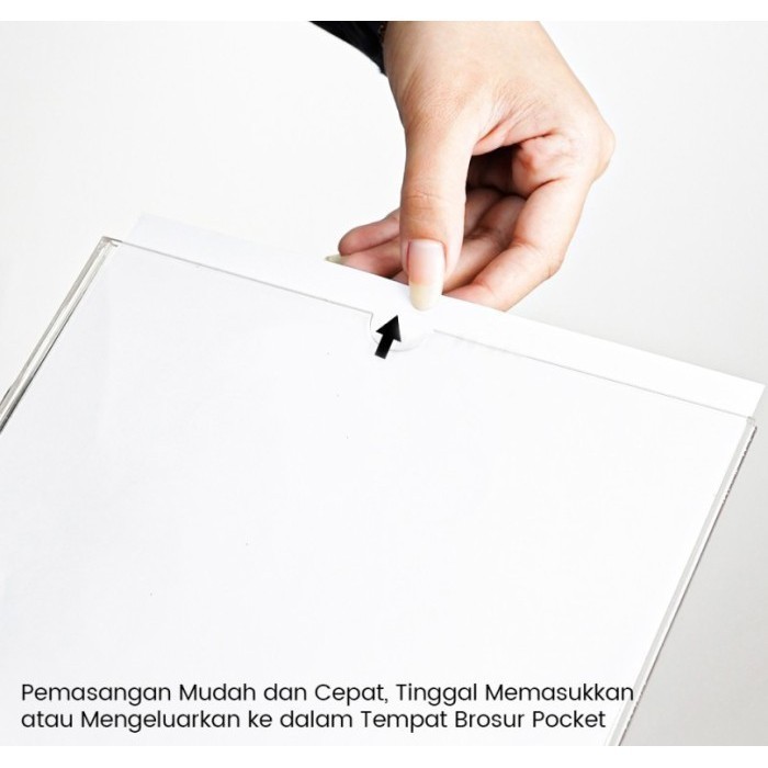 

[READY] Pocket Thicker Akrilik A6 - Frame Tempat Brosur Acrylic Poster Dinding
