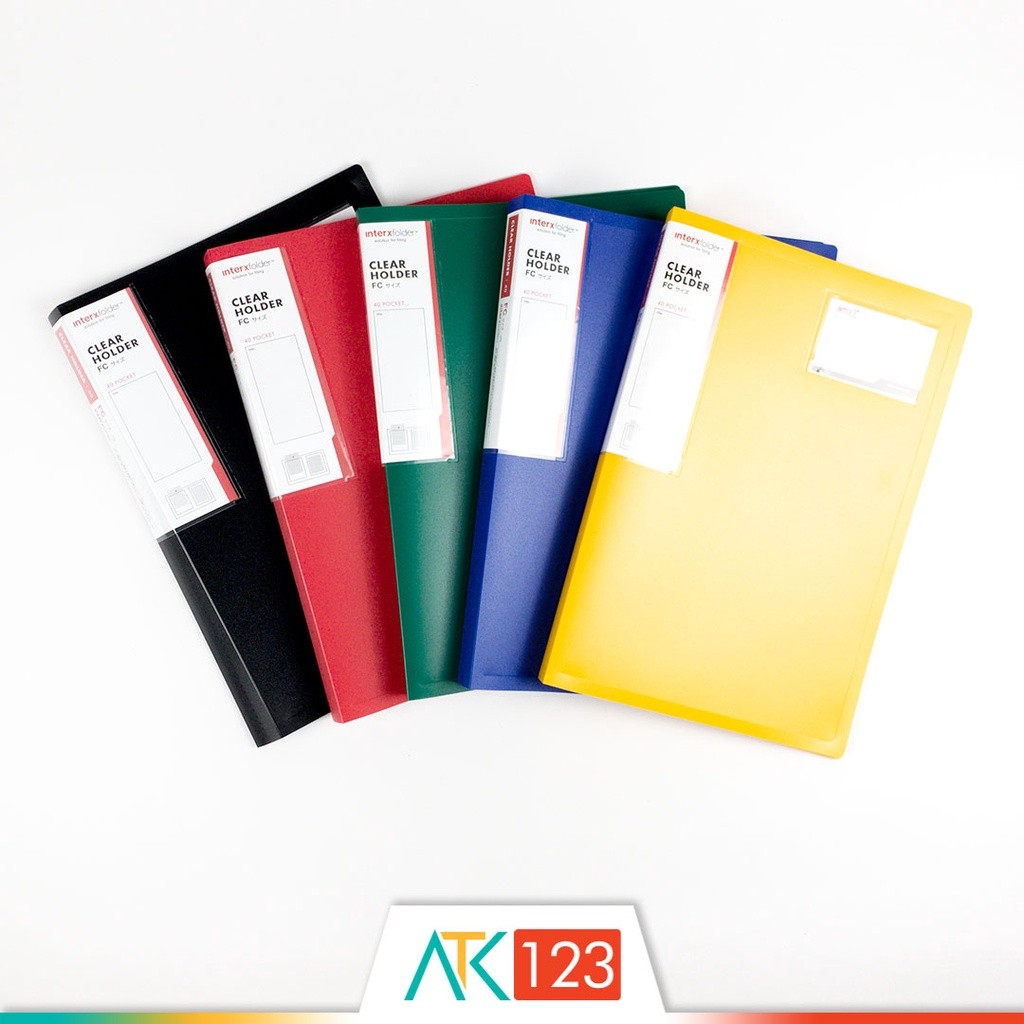 

[READY] Clear Holder / Display Books Folio 40 Pockets - Inter X Folder