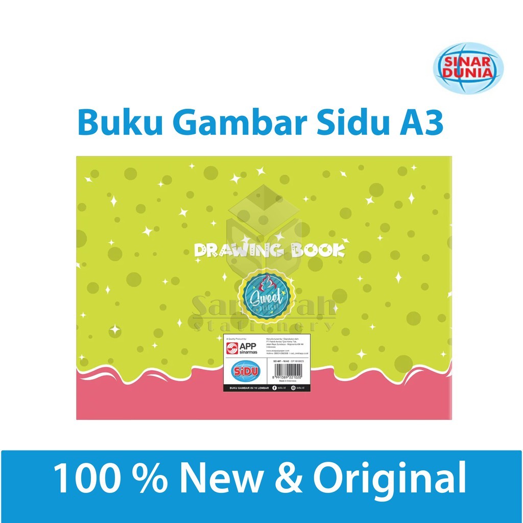 

[READY] Buku Gambar Sidu A3 / Drawing Book Sinar Dunia A3 / Buku Gambar Anak A3 TK SD SMP SMA / Buku