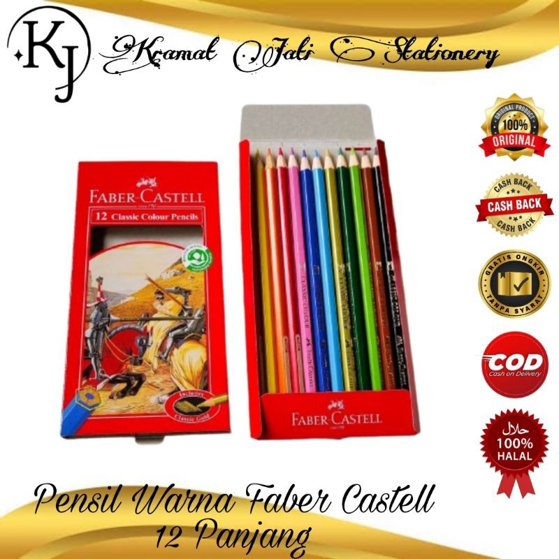 

[READY] Pensil Warna Faber Castell 12 Panjang (1 Set)