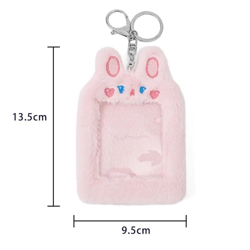 

JH8 ID CARD Holder Gantungan Kunci Motif Boneka Lucu Model Korea Tempat Pelindung Kartu Nama