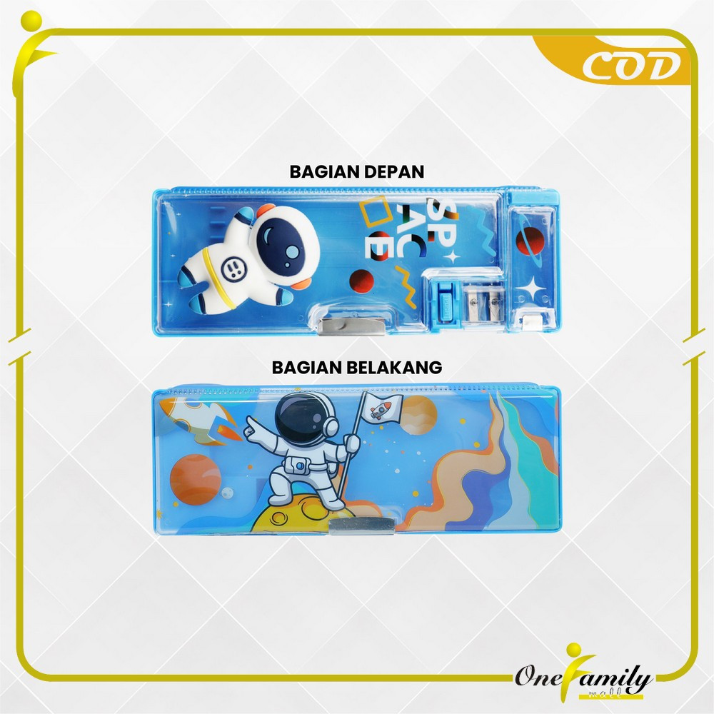 

JH8 ONE-A59 Tempat Pensil Anak 3D Timbul Magnetic Multifungsi Alat Tulis Sekolah / Kotak Pensil