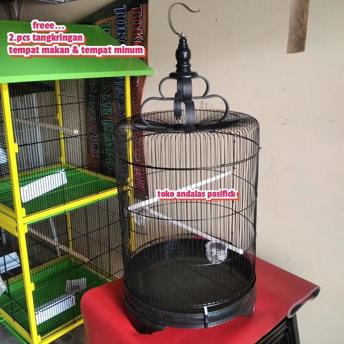 Amour Petshop Kandang Burung Falk/Kandang Burung Besi Bulat/Kandang Burung Kacer