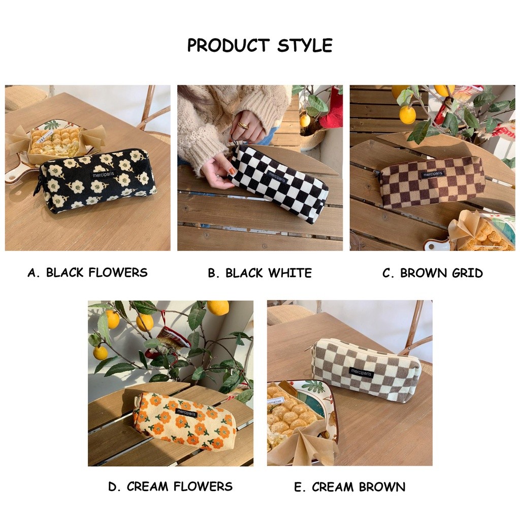 

JH8 [MILOLI] Kotak Pensil kain soft minimalis Aesthetic Korean Style Stationery - F0155