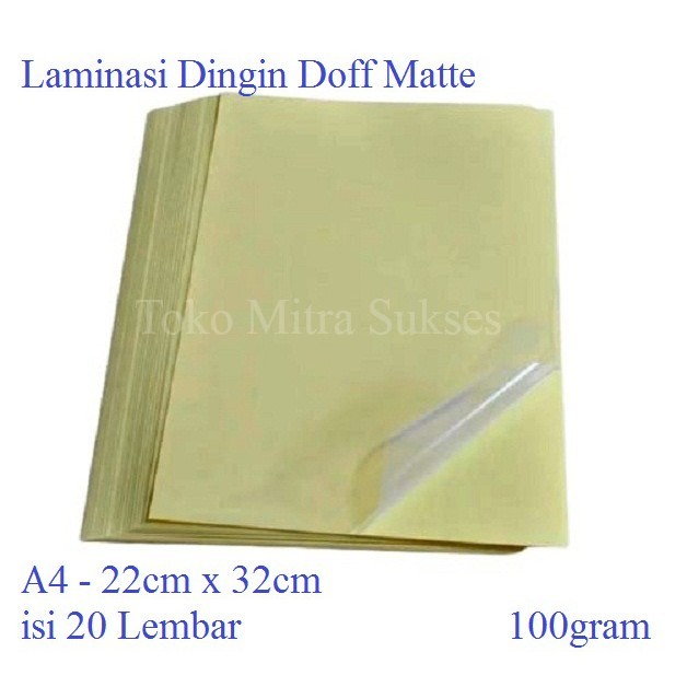 

JH8 Plastik Laminasi Dingin Doff Matte