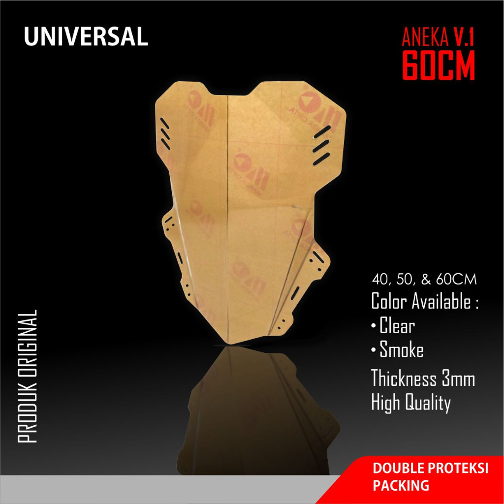 WINDSHIELD TINGGI 60CM UNIVERSAL VISOR CUSTOM nmax adv lexi dll konsep Touring