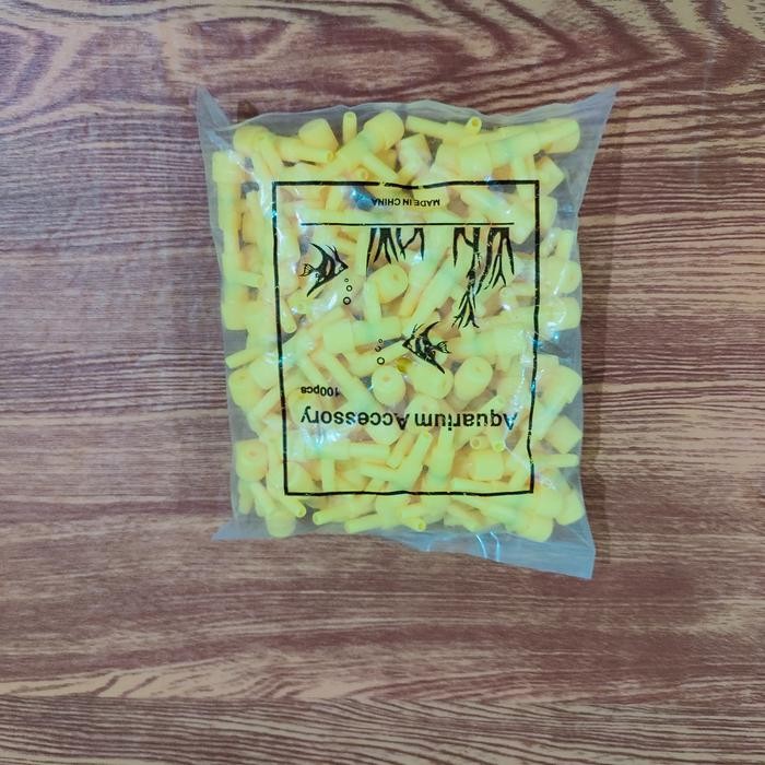 Pawfect Grooming Kran Aerator 1 Lubang Aquarium Isi 100 Pcs 1 Pack