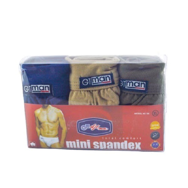 GT MAN MINI BRIEF SPANDEX BOX 708 3 S XL