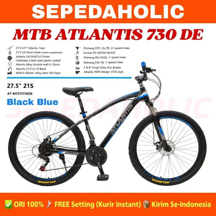 (Expert) Sepeda Gunung MTB Atlantis Ukuran 24 26 27.5 Inch