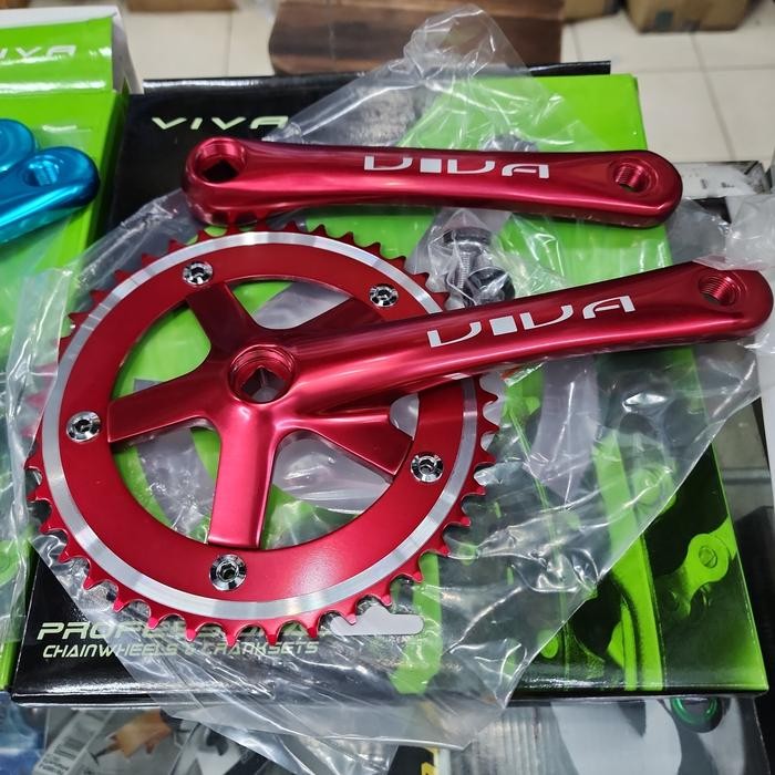 BEST SALE CRANK ARM FIXIE 42 T ARM 170 BCD 130 ALLOY SINGLE SPEED VIVA CRANK ARM