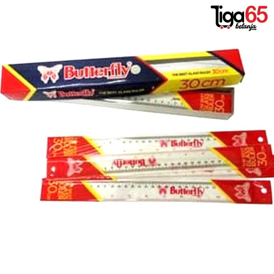 

Penggaris Butterfly 30 Cm / / Penggaris Plastik / Ruler / Kerajaan Alat Tulis