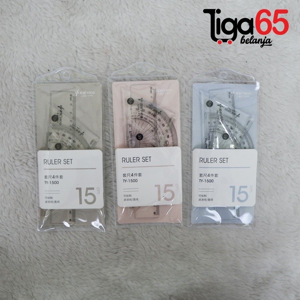 

Penggaris Set 15Cm #40911 Paket Penggaris / Penggaris Set Plastik 15Cm 5In1 Estetik / Kerajaan Alat Tulis
