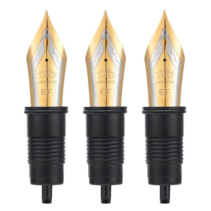 3 PCS Jinhao X159 / 9019 Fountain Pen Nib #8 Replaced Nib Golden /