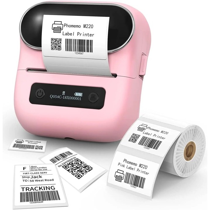 Phomemo Label Printer M220 Label Maker Mini Barcode Label Printer