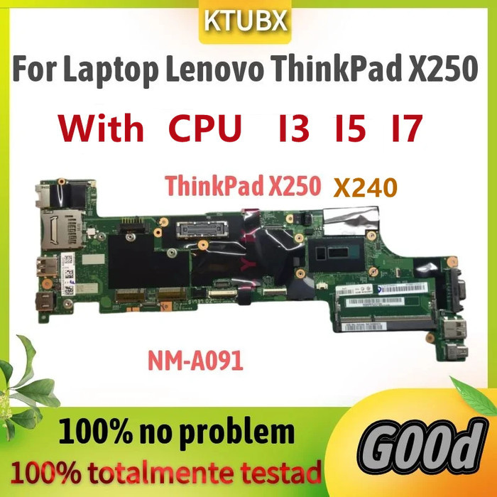 VIUX1 NM-A091 Mainboard.For Thinkpad X240 X250 Laptop