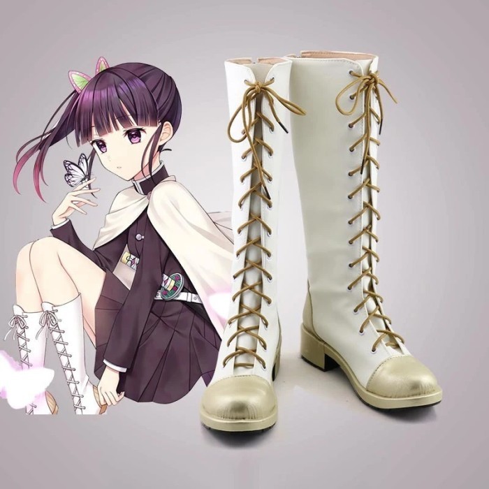 Anime Demon Slayer Corps Kisatsutai Kanao Tsuyuri Cosplay Shoes