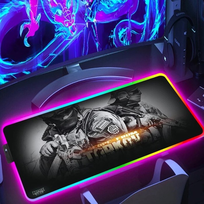 Rgb Mouse Pad Xxl Backlight Escape From Tarkov Desk Protector Pc