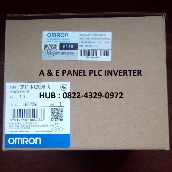 PLC OMRON CP1E-NA20DR-A CP1E NA20DRA CP1ENA20DRA CP1E-NA20DR A BERKUALITAS