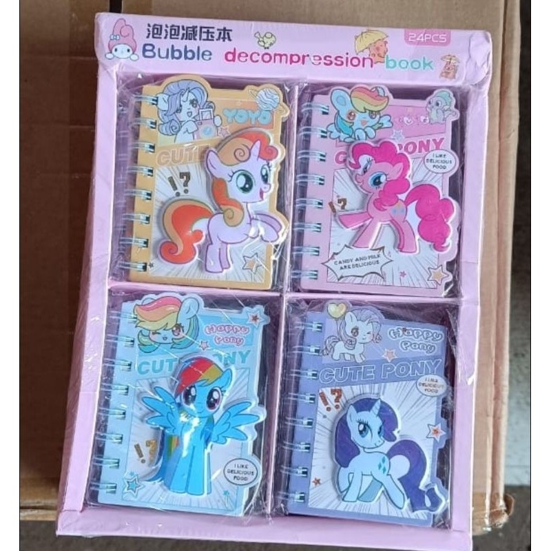 

Notebook Ring Diary Ponny 24pcs Buku Memo Mini