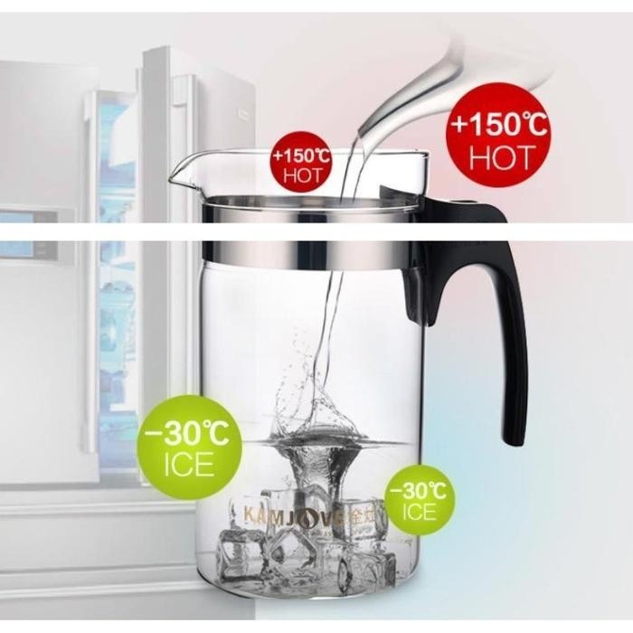 1000Ml Glass Infuser Teapot /Gelas Saringan Rempah Glass Infuser/Coffee Make