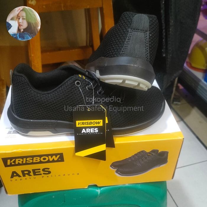 New Sepatu Safety Krisbow Ares Original Berkualitas - Asli