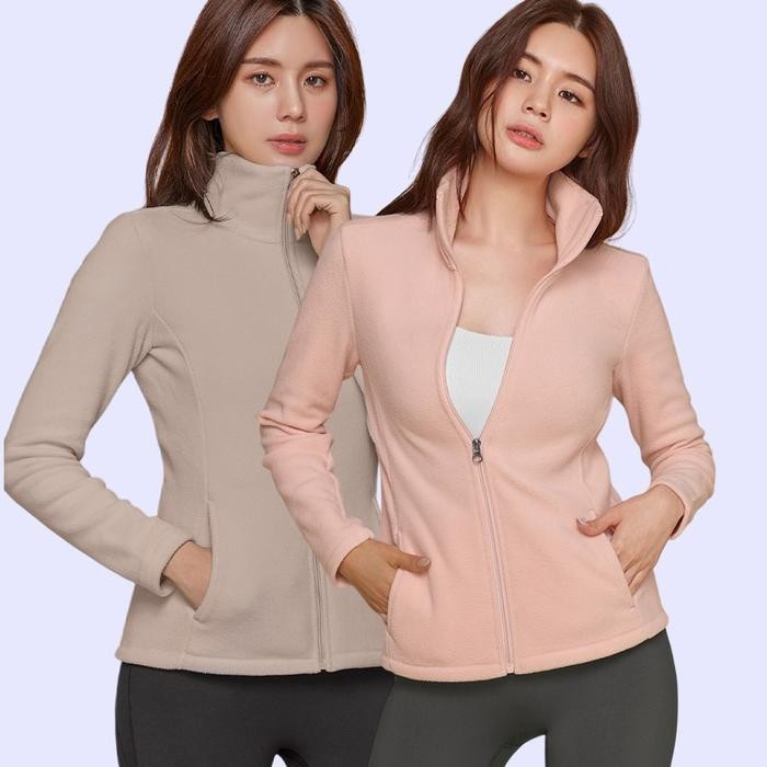 STL Mono Fleece Jacket Outer Jaket Wanita Branded - ASHLEY BLUE