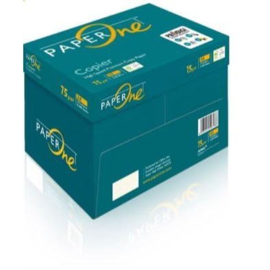 

PAPERONE A4 75 GRAM - [/] Termurah !! Kertas Fotocopy Print HVS A4 75 gr PaperOne Box Dus