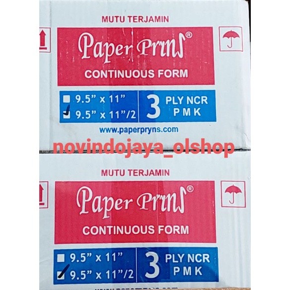 

Continuous Form 3 ply PAPERYNS - Kertas Komputer Murah