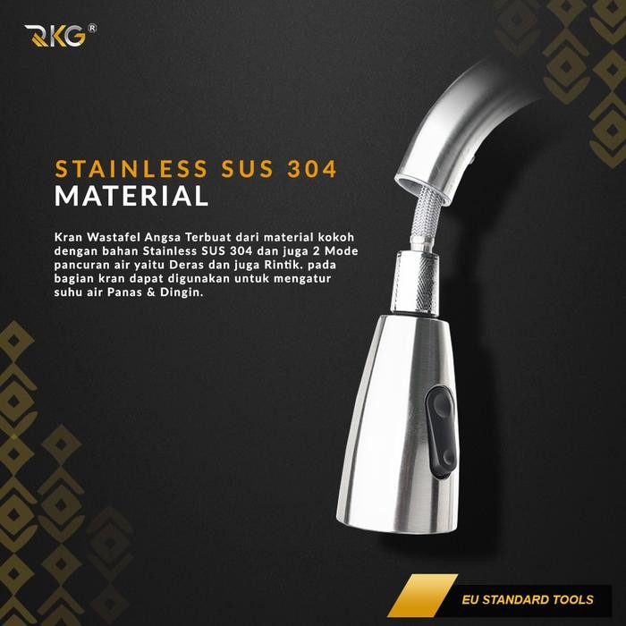 QUALITY RKG KRAN ANGSA TARIK FLEKSIBEL KITCHEN FAUCET DUAL SPRAYER