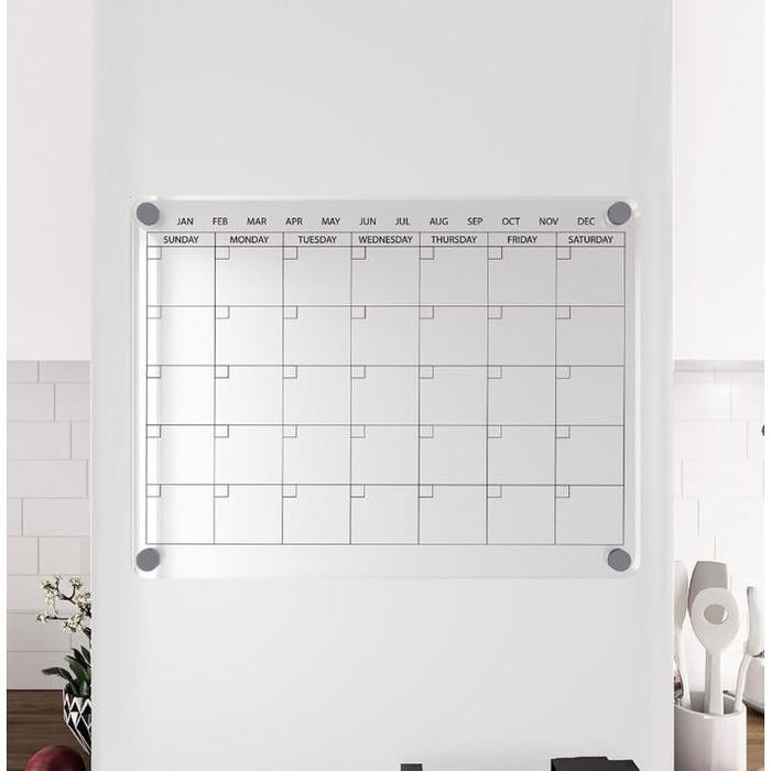 

Ready JT Kalender Magnet Planner Acrylic Calendar Monthly Akrilik Jadwal Magnet