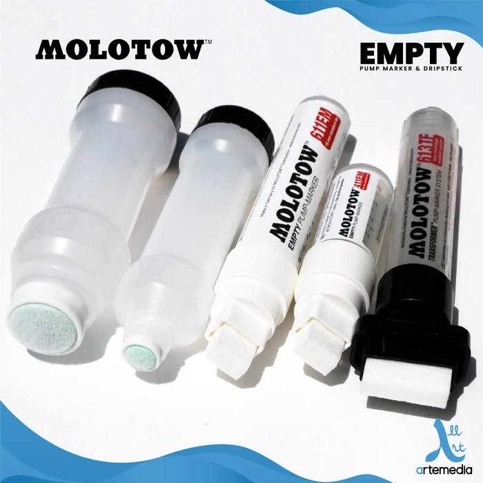 

Ready JT Molotow Empty Pump Marker Botol Kosong Spidol