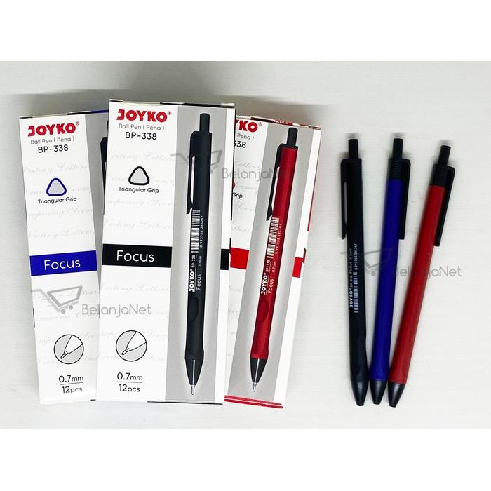 

Ready JT Pen Cetek Pulpen Ballpoint Ball Pen Joyko Vocus BP-338 0.7mm [1 LUSIN]