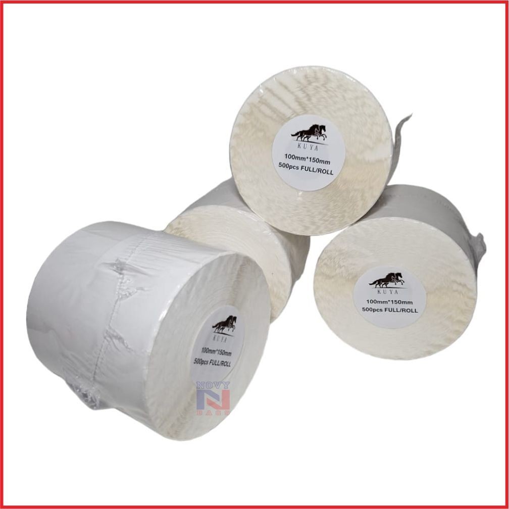 

PROMO SPESIAL 12 pcs/roll STIKER / STIKER LABEL BARE / RESI 100X150MM ISI /ROLL