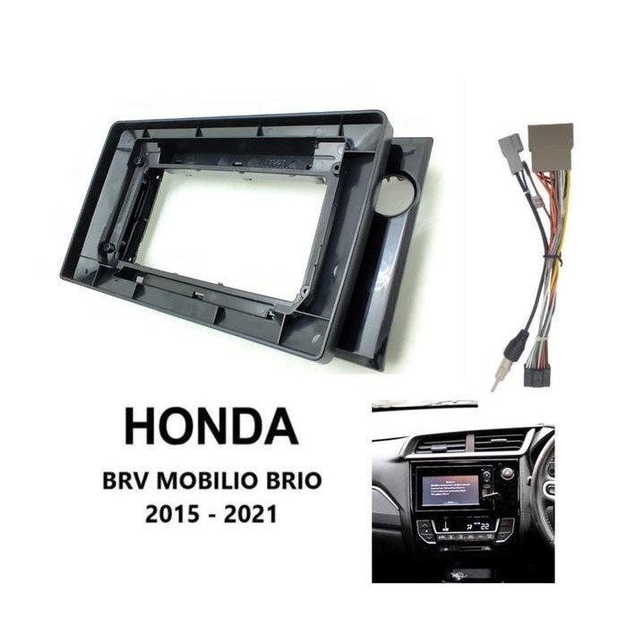 FRAME HEAD UNIT ANDROID 10 INCH HONDA MOBILIO BRIO BRV2016 -2019 TERLARIS