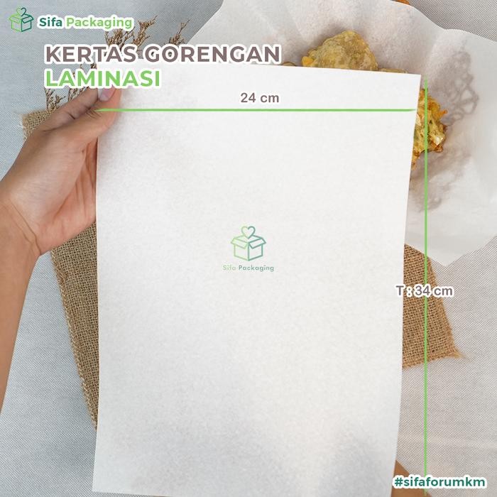 Kertas Alas Gorengan Warna Putih Isi 250 Lembar Kertas Penyerap Minyak Kertas Alas Makanan