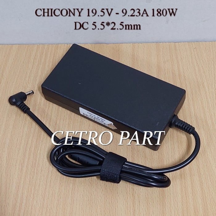 ADAPTOR CHARGER MSI MODEL CHICONY A15-180P1A 19.5V - 9.23A 180W -NEW
