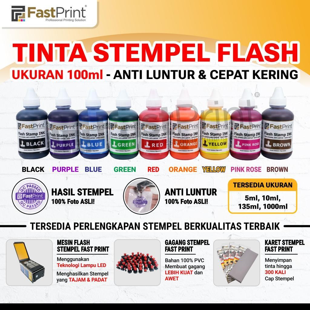 

Fast Print Tinta Stempel Flash Ink 100 ML
